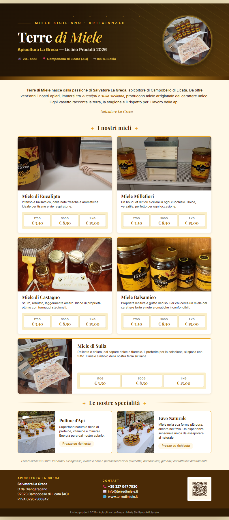 Catalogo e listino PDF Terre di Miele