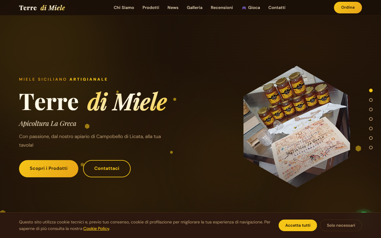 Sito web Terre di Miele